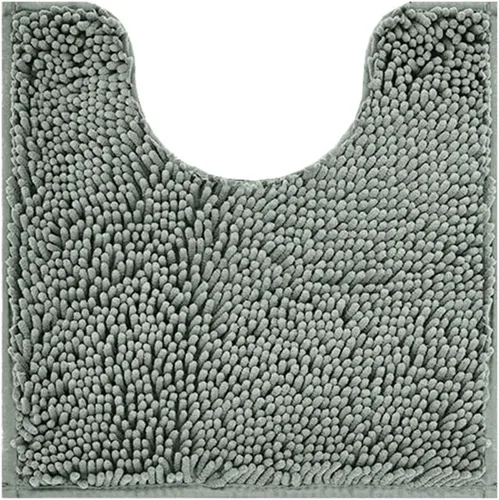 Vista 4 de Reyox Tapete de baño de felpilla, tapetes para inodoro en forma de U, tapete de baño de felpa suave, absorbente y peludo, tapete de contorno
