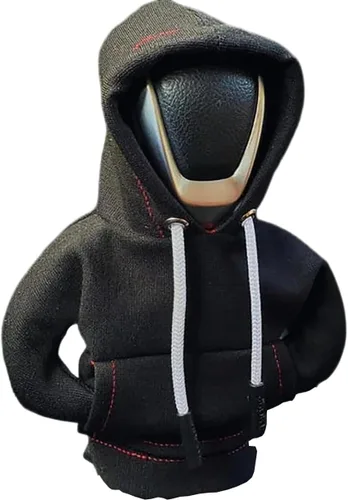 Vista 4 de Topaliving Sudadera con capucha para palanca de cambios de automóvil, divertida perilla de palanca de cambios, suéter para invierno, funda
