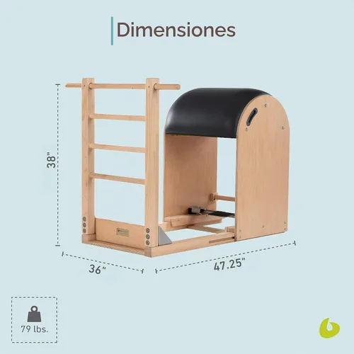 Vista 3 de Equipo de pilates de barril de escalera, fuerza y flexibilidad Balanced Body