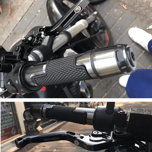 Vista 3 de Para Yamaha XT660 XT660X XT660R XT660Z 2004-2020 Palancas de embrague de freno extensibles plegables para motocicleta, embrague de freno ajustables