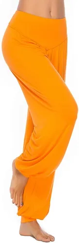 Vista 15 de Pantalones de algodón modal para mujer de AvaCostume, pantalones suaves para practicar yoga o deportes.
