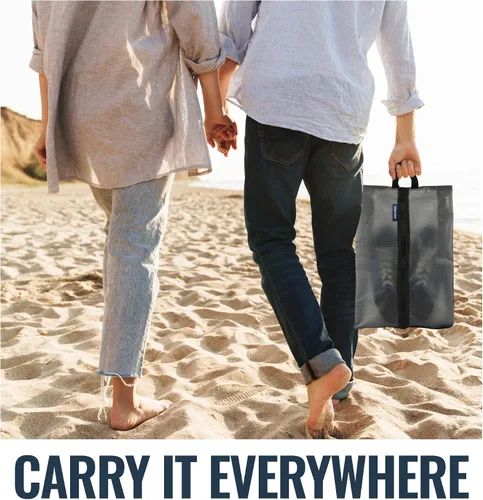 Vista 7 de Aerotrunk Bolsa de zapatos para viajes - Bolsas de zapatos resistentes al agua para embalaje - Organizador de almacenamiento de zapatos - Fundas