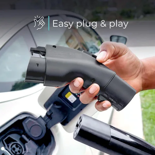 Vista 6 de Lectron Adaptador de carga Tesla a J1772 EV – Convertidor NACS, 48 Amp y 250V, compatible con conectores Tesla de alta potencia, cargadores