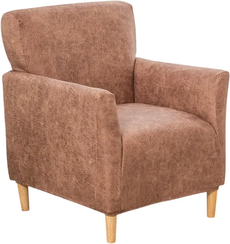 Vista 13 de LiveGo - Funda elástica para sillón de mediados de siglo moderno de 1 pieza, fundas de acento de jacquard para silla con brazos, fundas impermeables