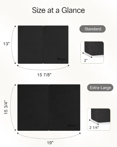 Vista 5 de StrongTek 2-in-1 Foam Balance Pad and Kneeling Pad, Non-Slip Supportive Cushioning, Core Stability Training, Yoga and Pilates, Physical Therapy