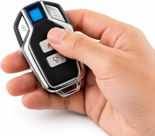 Vista 6 de Police Alarma de bicicleta con control remoto 113dB inalámbrico antirrobo vibración, sensor de movimiento, sistema de seguridad impermeable