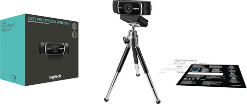 Vista 5 de logitech Cámara web C922 Pro Stream 1080P para transmisión y grabación de video HD 960-001087 (renovada)