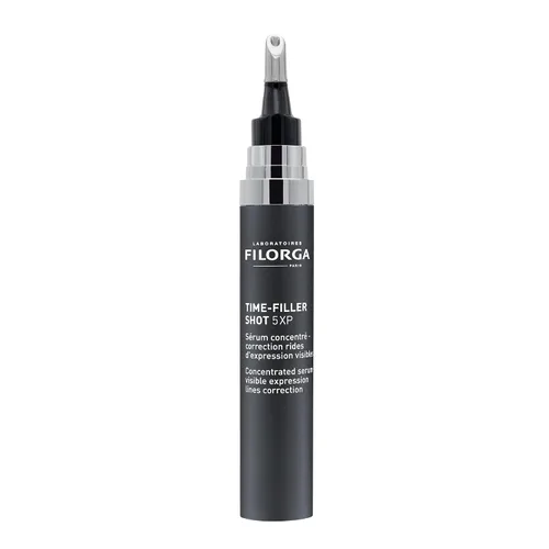 Vista 2 de Filorga Time-Filler Shot, un suero hidratante con tecnología de neuropéptidos y polisacáridos para relajar las líneas de expresión, hidratar