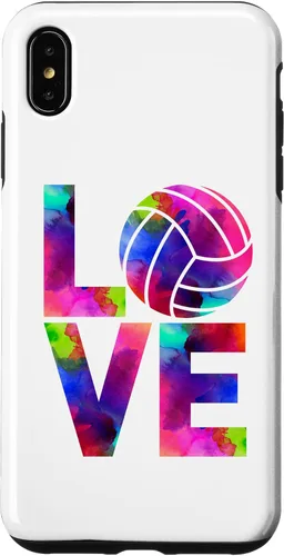 Vista 11 de Funda para iPhone 11 Pro Max Love Volleyball Watercolor Girl Team Tournament Retro Vibe