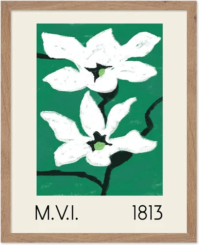Vista 35 de Poster Master Póster vintage Overbeck – Impresión de acuarela retro – Regalo para artistas, amigos, girasoles, hermoso, botánico, planta