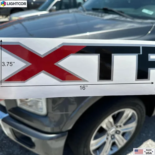 Vista 3 de XTR 4x4 pegatinas para camión F150 (2004-2014) - Juego de 2 calcomanías transparentes