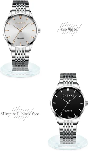 Vista 4 de MASTOP Relojes de cuarzo de moda para hombre, reloj de pulsera clásico de lujo con correa de acero inoxidable