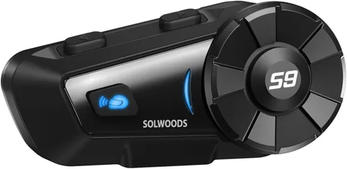 Vista 9 de S-9 - Auriculares Bluetooth para casco de motocicleta de 6,561.7 ft, 6 intercomunicadores, auriculares Bluetooth para motocicleta con cancelación