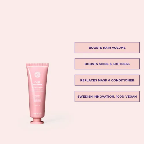 Vista 6 de Maria Nila Pure Volume Booster Mask – Volume for Fine Hair 1.7 Fl Oz
