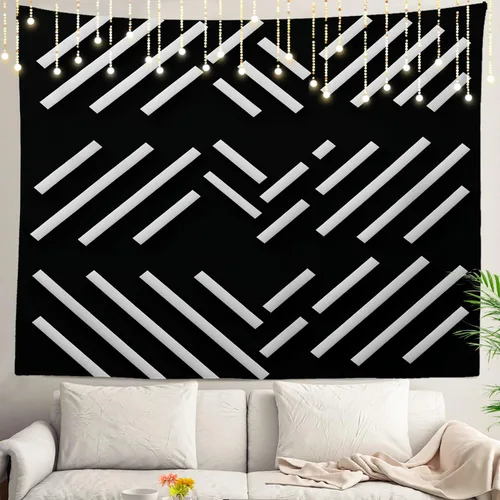 Vista 24 de Shrahala Tapiz de pared de hojas de arce otoñal, hojas rojas llameantes, fondo negro, tapiz grande para colgar en la pared, tapiz decorativo
