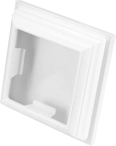 Vista 2 de QWORK Tapón para poste de valla de vinilo, paquete de 4 cubiertas superiores de PVC de 4 x 4 pulgadas, cubierta superior para poste de valla