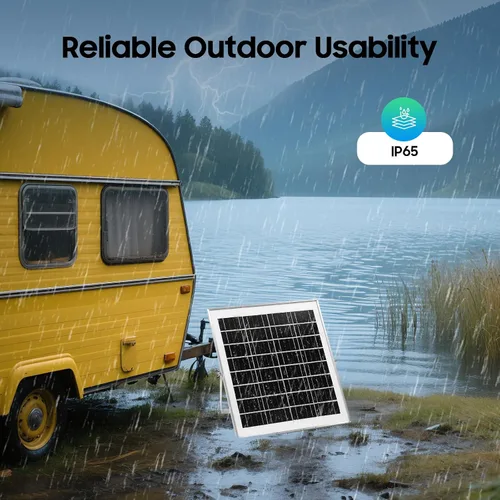 Vista 6 de 15W Solar Power Inverter 12V with 4 LED Bulbs and Solar Panel