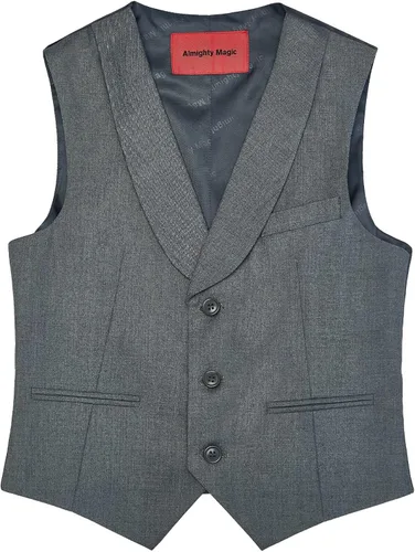 Vista 3 de Almighty Magic Boy's Formal Suits 5 Pieces Slim Fit Suit Set Dresswear Ring Bearer Outfit