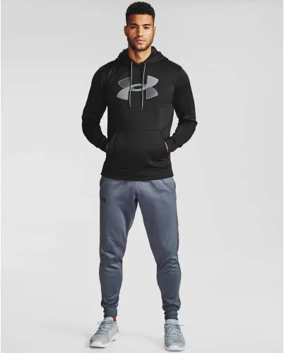 Vista 2 de Under Armour - Sudadera con capucha de vellón Armour Fleece para hombre, con logotipo grande