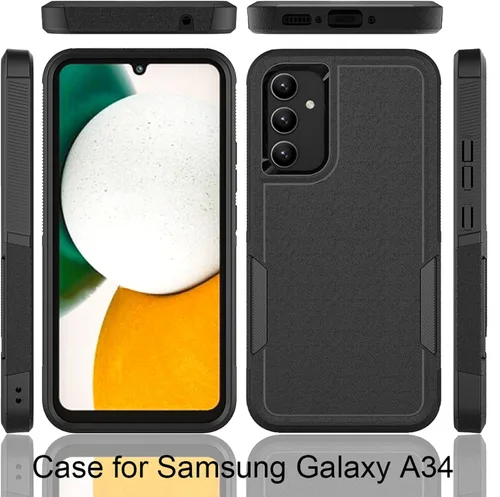 Vista 31 de Jeylly Compatible con Samsung Galaxy A22 5G Funda, Funda Samsung A22 5G con 2pcs protectores de pantalla de vidrio templado