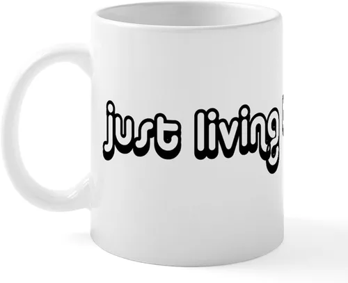 Vista 27 de CafePress Living The Dream Mugs Taza de café de cerámica de 11 oz (11.0 fl oz)