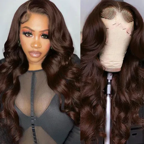 Vista 23 de Pelucas de encaje frontal de 13x4 Highlight Ombre de cabello humano ondulado 4/27 color rubio miel 9A sin pegamento HD encaje frontal transparente