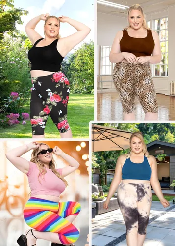 Vista 6 de STRETCH IS COMFORT Leggings Oh So Soft hasta la rodilla para mujer y talla grande Esenciales básicos S a 7X