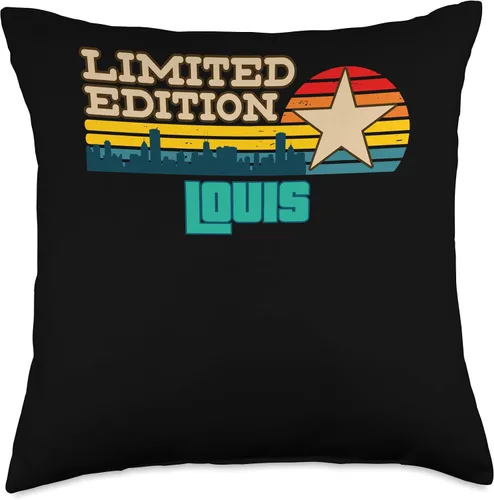 Vista 4 de Limited Edition Sebastian Retro Radio Cassette Name Throw Pillow