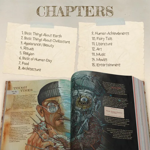 Vista 2 de The Last Book. The Diary of the Last Earthling - The Ultimate Collection of Cultural Artifacts - Diary & Encyclopedia with 380 Pages of Detailed