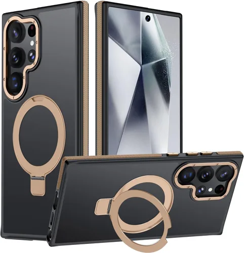 Vista 51 de Funda para Samsung Galaxy S24 Plus, soporte de anillo magnético ajustable [compatible con Magsafe], [protección a prueba de golpes de grado militar]