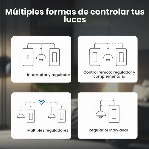 Vista 10 de Feit Electric - Interruptor de luz inteligente WiFi regulable con control remoto, unipolar/3 vías/4 vías, control de voz con Alexa y Google Asst