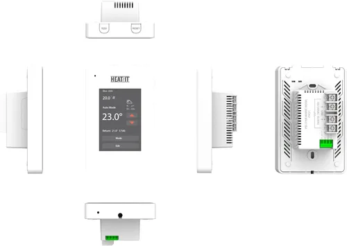 Vista 4 de HEATIT ET-7A Termostato programable con pantalla táctil y control por voz voice control, touchscreen display, programmable temperature settings