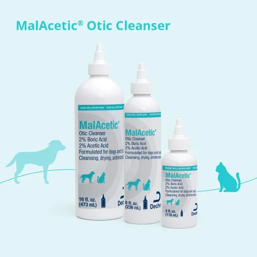 Vista 5 de Malacetic Limpiador ótico para perros y gatos, 8 fl oz