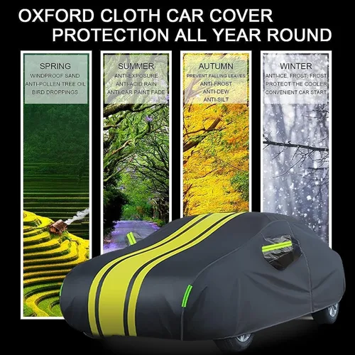 Vista 3 de Car Cover Compatible with KIA Besta/Carens/Cee'd/Ceed/Cerato,Outdoor Car Covers All Weather Waterproof Breathable Large Car Cover with Zipper,Custom