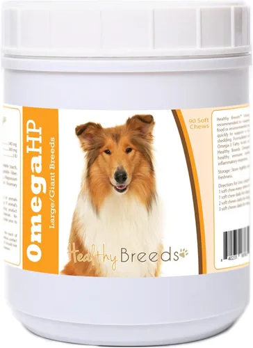 Vista 82 de Healthy Breeds Affenpinscher Omega HP - Masticables suaves para piel y pelaje, 60