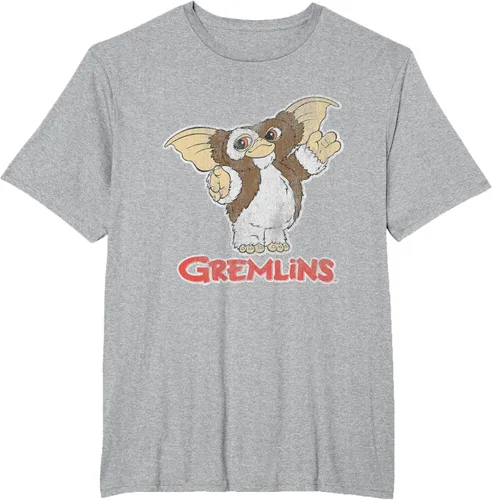 Vista 28 de Gremlins Camiseta Gizmo y Logo, Negro, S