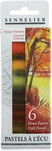 Vista 2 de SENNELIER Pastel francés extra suave para artistas profesionales, inspirado en otoño, juego de 6