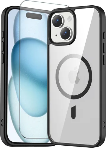Vista 36 de Funda transparente para iPhone 11 con protector de pantalla, compatible con Magsafe, antiamarilleo, protección de grado militar, a prueba de golpes