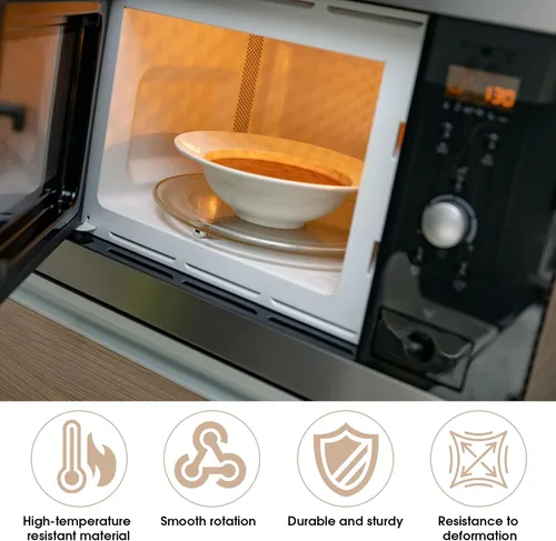 Vista 6 de Anillo y rodillos giratorios de microondas de 8.7 pulgadas, repuesto universal para piezas de microondas Whirlpool, accesorios de microondas, kit