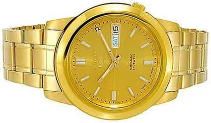 Vista 3 de Seiko Seiko SNKK20J1 - Reloj automático para hombre con esfera dorada Tono dorado