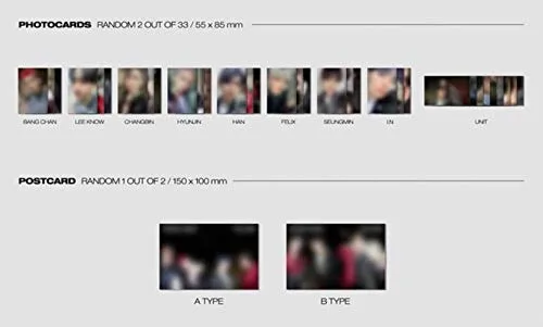 Vista 4 de STRAY KIDS [ IN? / IN LIFE ] The 1st Album Repackage [ STANDARD B Ver. ] 1ea CD + 72p Photo Book + 2ea Photo Cards + 1ea Post Card + TRACKING CODE
