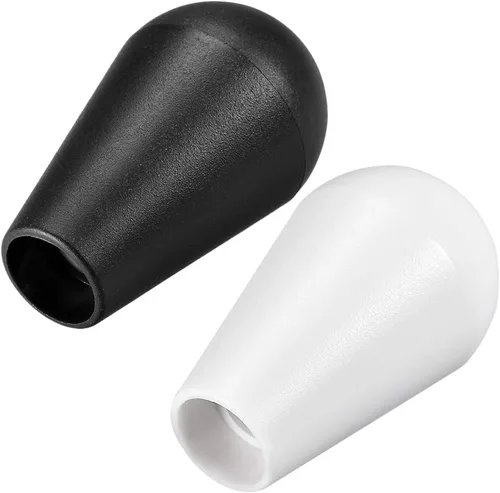 Vista 3 de uxcell Ellipse Oval Joystick Head Rocker Ball Top Handle Arcade Game DIY Piezas Reemplazo Blanco Negro 2