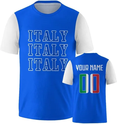 Vista 36 de Camisetas de fútbol nacionales personalizadas 2024 con diseño de fuentes, ropa personalizada con tus números de nombre para hombres, mujeres