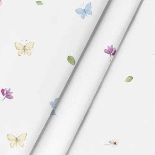 Vista 6 de Horaldaily Mantel de primavera de 52 x 70 pulgadas, diseño de flores silvestres y mariposas florales, lavable, para decoración de fiestas, picnic