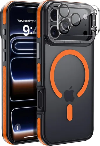 Vista 153 de Funda magnética para iPhone Air con protector de lente de cámara, protección grado militar de 10 pies, compatible con funda MagSafe Slim para iPhone