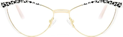 Vista 9 de Zeelool Gafas de bloqueo de luz azul ojo de gato de metal para mujer Sydney FM0125