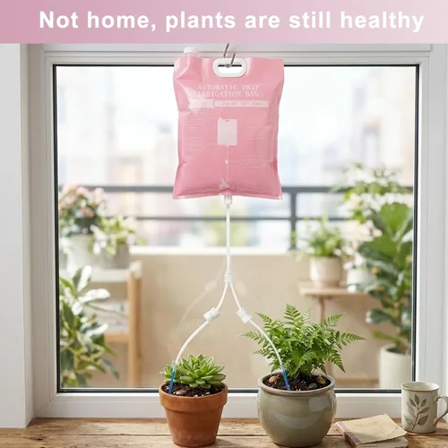 Vista 7 de 3 Pcs Plant Self Watering Device,6.5L Automatic Vacation Plant Waterer Bag