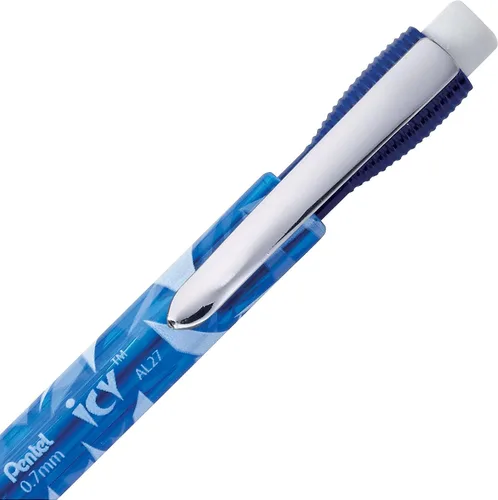 Vista 4 de Pentel Lápices automáticos, 0.028 in, recargables, paquete de 24, azul (PENAL27TCSWSPR)