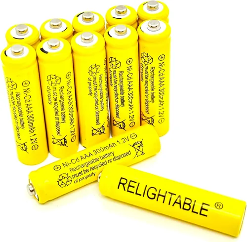 Vista 2 de 300mAh AAA NiCd 1.2v baterías recargables jardín solar Ni-Cd luz LED M (6)