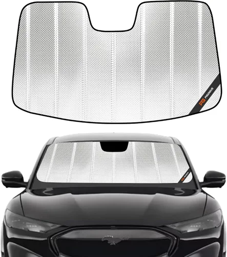 Vista 8 de Pigenius Parasol para parabrisas para Ford Mustang Mach-E 2021-2025 Parasol para ventana delantera - Protección